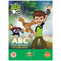 LADYBUG BEN 10 ABC / 123 / Aa Zz / abc COLOURING BOOK - BT1 SERIES 1