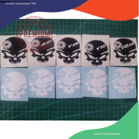 Sticker Yamaha Skull cutting timbul