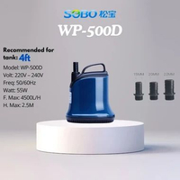 DSOBO Akuarium Submersible Pump WP 200 D / Pompa Celup Pendingin Udara WP 300 D / Pompa Hidroponik A