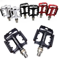 LITEPRO Bicycle Quick Release Pedal For Brompton Pedals Folding Bike Pedal Titanium Axis Bicycle Bearing Pedals Bike Parts