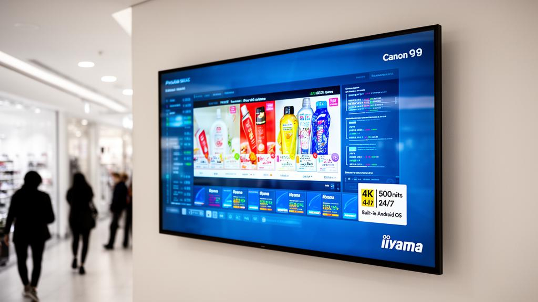 iiyama、デジタルサイネージ市場に本格参入 42.5型から98型まで6種類の