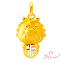【甜蜜約定2sweet】純金金飾十二生肖金墬馬-約重0.64錢(十二生肖)