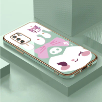 Kartun ungu kulomi phone case for Xiaomi Poco M3,Kuromi pattern,cute,TPU material,Kuromi,cover Casin