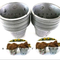 Cetakan Bolu Kukus Mekar Aluminium Anti Lengket - Diameter 6cm, Tinggi 4cm, Bawah 3cm - Plastik Kue 