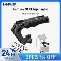 NEEWER NATO Top Handle with Record Button with QR NATO Clamp For Sony A7 ZV1 Panasonic S5 II FUJIFILM X-T5 Camera Cage