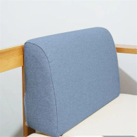 2026 Sofa Cushion Large Backrest High-Density Foam Curved Solid Wood Lumbar Bed Head Comfort Pillow 