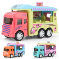 Kids Kitchen Play Toys for Girls Ice Cream Push Up Cars Children Cooking Set Toys Pretend Play Toys Ice Cream Toys for Girls Boy