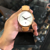 JAM TANGAN WANITA RIPCURL ORIGINAL P18 LOLA SLIM ROSE GOLD LEATHER NUD