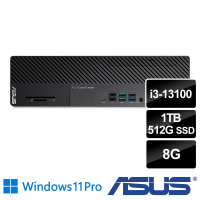 【ASUS 華碩】i3四核薄型商用電腦(M700SE/i3-13100/8G/1TB HDD+512G SSD/W11P)