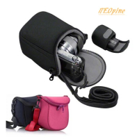 Camera Bag for Panasonic DMC-GF3 GF5 GF6 GF7 GF8 GF9 GF10 GX7 GX80 GX85 Lumix GX8 GX900 GX950 protector case cover With Strap