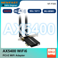 AX5400 WiFi 6E Network Card 2.4G/5G/6GHz Wireless PCI-e Adapter For Intel AX210 NGW 802.11ax BT5.2 PCI Express card for Desktop