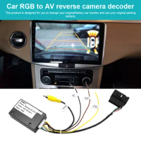 12V Rearview Camera Adapter RGB To AV Parking Camera Decoder Reversing Camera Signal Converter for VW RCD510 RNS510 RNS315