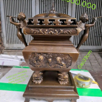 đỉnh đồng công giáo vuông sưu tầm cao34cm ngang30 cm