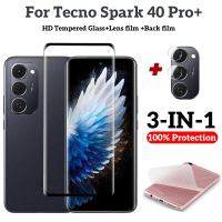 กระจกนิรภัย 9H สำหรับ Tecno Spark 40 Pro+, เข้ากันได้กับ Tecno Camon 40, 30s Pro, Spark 40, 20 Pro P
