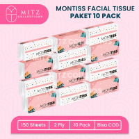 (PAKET 10 PCS) Tissue MONTISS 150 Sheet 2 Lapis Tisu