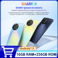 Blackview SHARK 8 Smartphone 8GB+8GB 128GB/256GB Android13 G99 Mobile Phone 6.78'' 2.4K Display 64MP