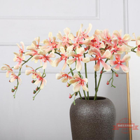 仿真花9頭3D萬代蘭歐式萬代蘭客廳裝飾花 仿真花枝