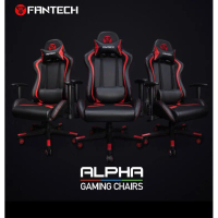 FANTECH ALPHA GC-181 HYDRAULIC PISTONS LUMBAR BACKREST LEATHER SEAT GAMING CHAIR