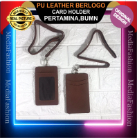 PU LEATHER LOGO BUMN,PERTAMINA Card Holder 3 kartu Bolak BaliK