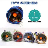 Mainan anak tradisional jadul yoyo besi bergambar keren murah harga satuan perpcs yoyo aluminium bea