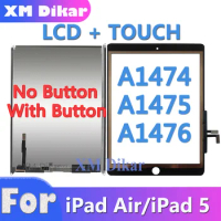 LCD TouchScreen For iPad 5 A1474 A1475 A1476 Touch Screen LCD Display Tablet PC Assembly Replacement Parts for Air 1 Air1 iPad5