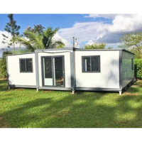 Folding Prefabricated House Office 40ft 20ft Prefabricated Container Insulated Mobile Prefabricated House with Bedrooms Kitchen