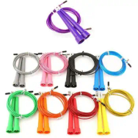 100Pcs Racing High Speed Aerobic Steel Wire Skipping Rope Length Adjustable Jump Skip Rope Fitness Equipment Party Gift SN442