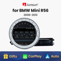 Junsun Wireless Carplay Android Auto Radio for BMW Mini Cooper R56 R57 R60 2006-2013 Car Multimedia Navigation 2din autoradio