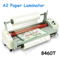 A2 8460T Hot Roll Laminating Machine Multi-function Laminator,High-end Speed Regulation Laminating Film Laminator