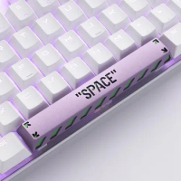 Hollow SPACE Design 6.25U Spacebar Keycaps For Cherry Mx Switch Mechanical Gaming Keyboard Black Orange Purple Metal Space Bar