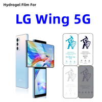 2pcs Matte Hydrogel Film For LG Wing 5G HD Outer Film + Inner Film Screen Protector For LG Wing 5G Eye Care Privacy Matte