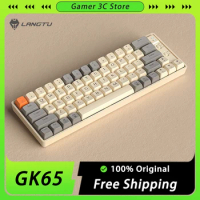 LANGTU GK65 Wireless Mechanical Keyboard Three Mode Dynamic RGB Hot Swap Gaming Keyboard 65 Keys Gasket Pc Gamer Accessories Mac