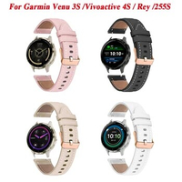 18mm Smart Watch For Garmin Venu 3S 2S/Vivoactive 3S 4S Sport Leather Bracelet Forerunner 255S 265S Strap Wristbands Correa Belt