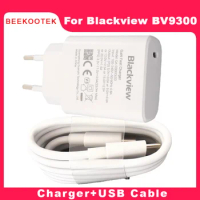 New Original Blackview BV9300 Charger Official Quick Charging Adapter USB Cable Data Line Parts For Blackview BV9300 Smart Phone