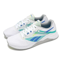 【REEBOK】訓練鞋 Nano X4 男鞋 女鞋 白 藍 支撐 穩定 交叉訓練 運動鞋(100204671)