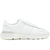 【Maison Margiela】時尚潮流車線拼接小白休閒鞋(白)
