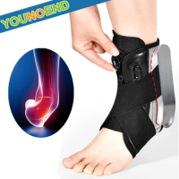 1PC Sports Ankle Brace with Protective Guards, Chronic Ankle Instability for Sprains, Basketball, Volleyball, Lacrosse, Football