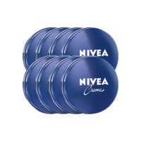 【NIVEA 妮維雅】妮維雅霜150mlx8入(小藍罐 保濕身體乳霜 臉體適用)
