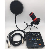 ICON upod Nano sound card with Takstar PC-K320 microphone for professional studio broadcasting , PC and instrument recording