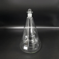 Lodine flask with ground-in glass stopper 3000ml,Erlenmeyer flask with tick mark,Lodine volumetric flask,Triangular flask