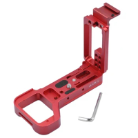 Quick Release L Plate With Cold Shoe Extension L Type Telescopic Adjustment Bracket For Sony A74 A7R4 A7M4 IV A92