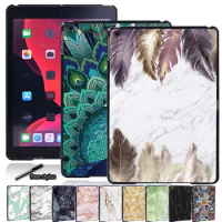Slim Ipad Cases Hard Shell Feather Series Tablet Case for Apple IPad 8th 9th 10.2 Inch Shockproof Cover + Free Stylus
