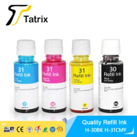 Tatrix Refill Dye Ink Kit For HP 30 HP 31 ink For HP Ink Tank 315/318/319/415/419,HP Smart Tank Wireless 450/455/457 Printer