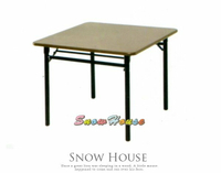雪之屋居家生活館 彩鋼平整收折桌 白鐵面 餐桌 飯桌 折疊桌 休閒桌 置物桌 X776-05