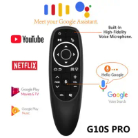 Voice Remote Control G10SPro BT 2.4G Wireless Air Mouse Gyroscope Backlit Smart TV Controller For Android Set-top Box