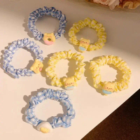 Cute Cartoon Bear Small Bow Hair Bands for Women Sweet Elastic Hair Bands Hair Accessories Hair Orna