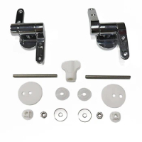 Toilet Seat Hinge Flush Toilet Cover Mounting Connector Kit Zinc Alloy Toilet Lid Hinge Mounting Fittings Replacement Parts