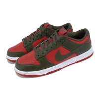 【NIKE 耐吉】休閒鞋 Dunk Low Mystic Red 男鞋 女鞋 紅 綠 皮革 經典 復古 低筒 運動鞋(DV0833-600)