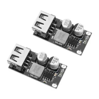 QC3.0 QC2.0 Fast Charger Board DC-DC Step Down Buck Converter Power Supply Module 6 -32V to 12V/24V USB for Car Power Bank