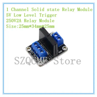 2PCS/lot 1 Channel Solid state Relay Module 5V Low Level Trigger 250V2A Relay Module